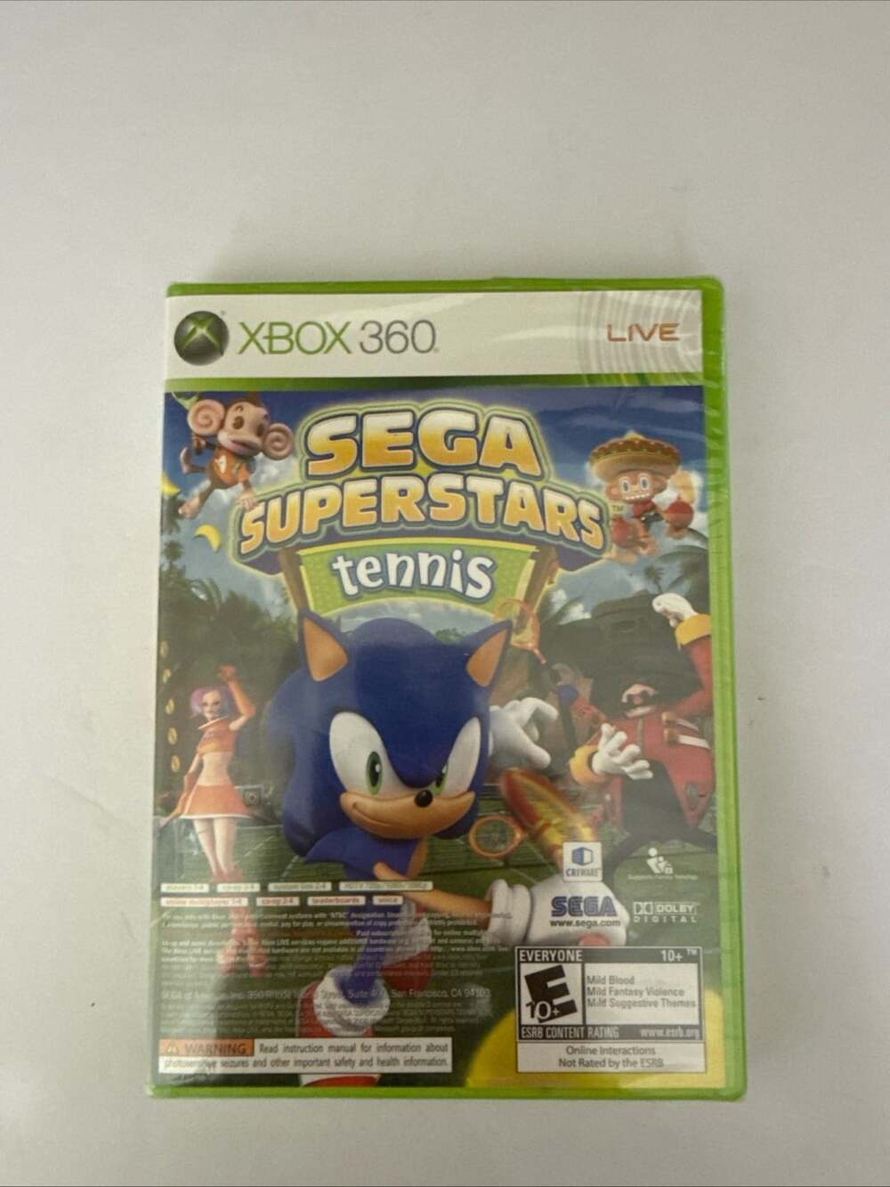 Sega Superstars Tennis Xbox 360 Video Game Sealed